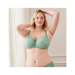 Lane Bryant Invisible Lace Backsmoother Lightly Lined Balconette Bra 50DD